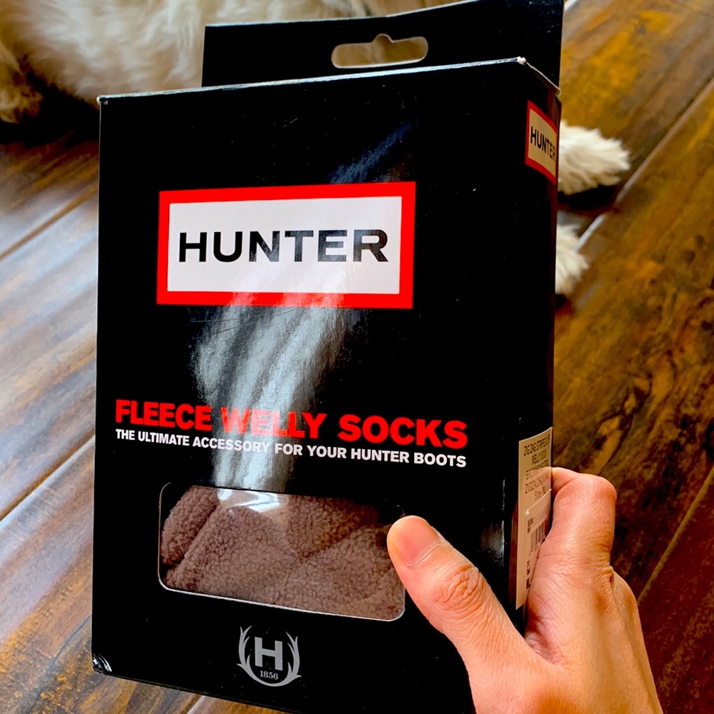 Hunter fleece welly socks